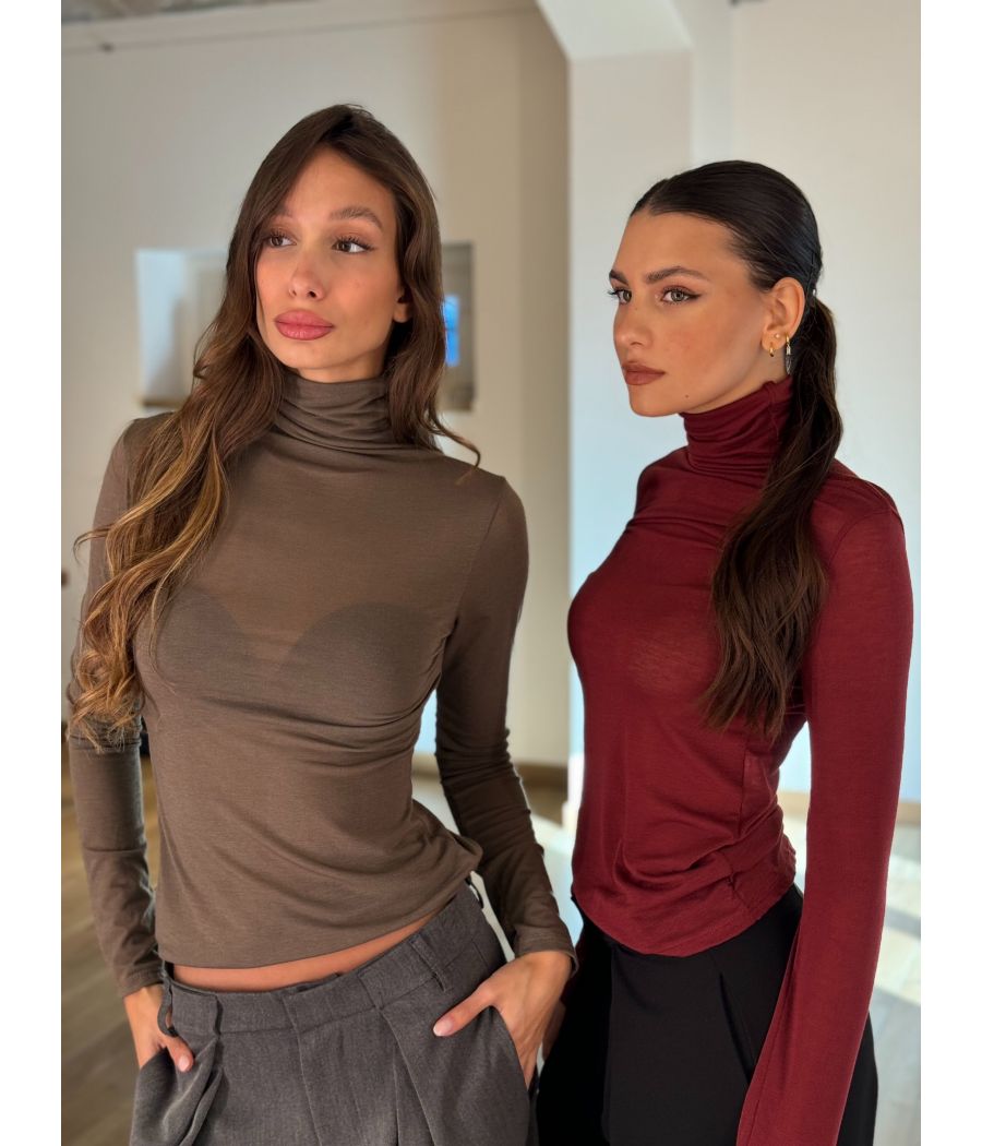 Maglia Second Skin Cashmere Lupetto