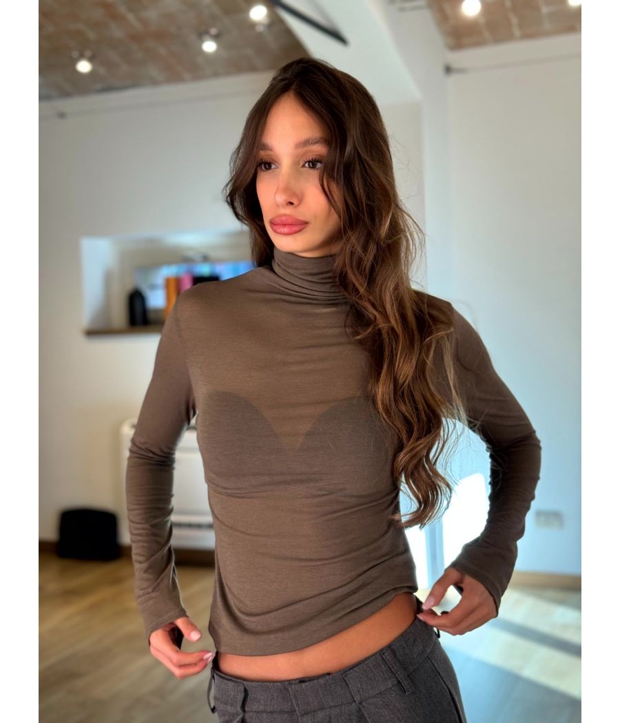 Maglia Second Skin Cashmere Lupetto
