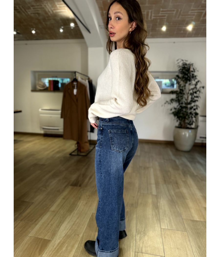 Jeans con Risvolto