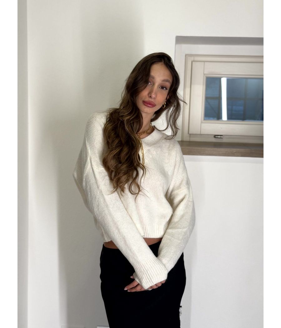 Maglia Alpaca scollo a V