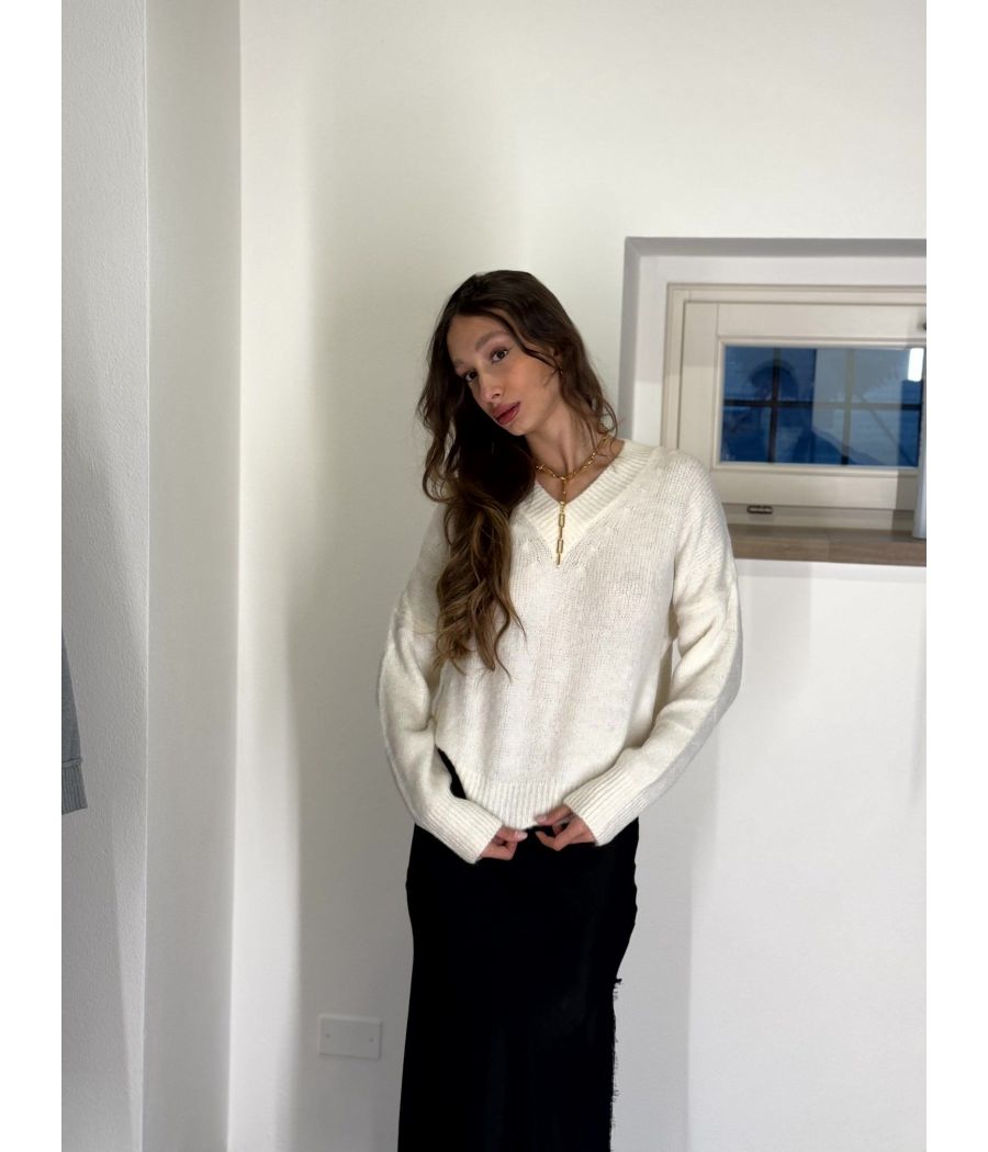 Maglia Alpaca scollo a V
