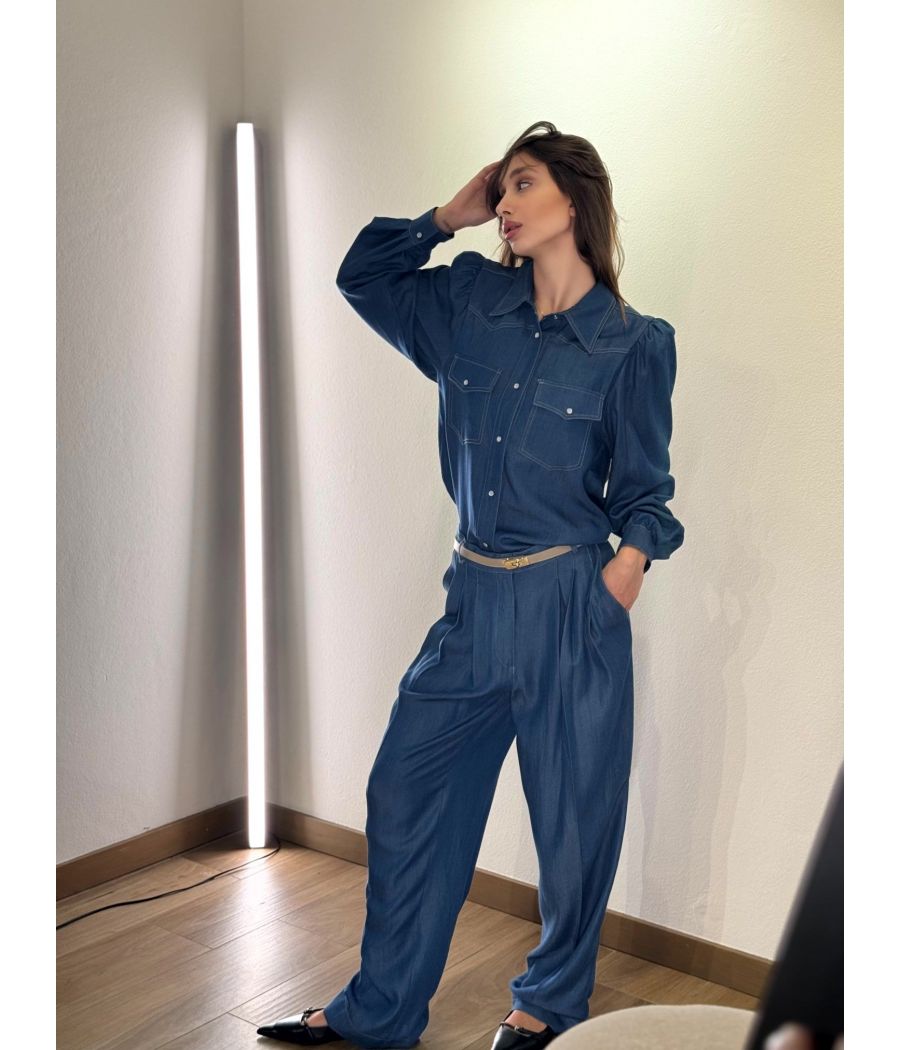 Completo camicia Chambray