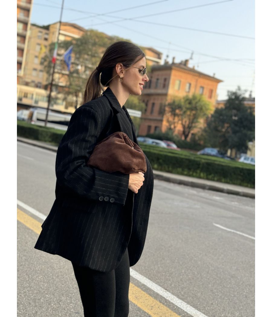 Blazer oversize Gessato