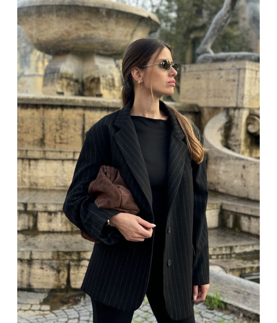 Blazer oversize Gessato
