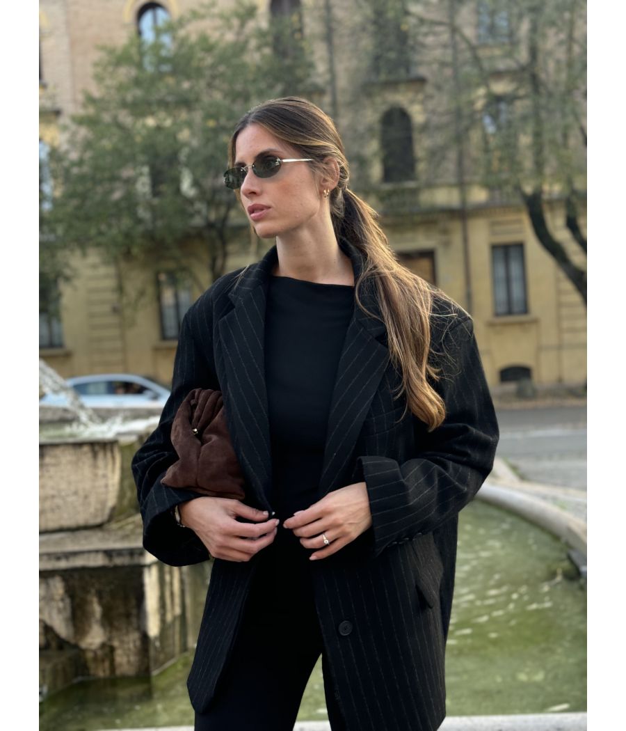 Blazer oversize Gessato