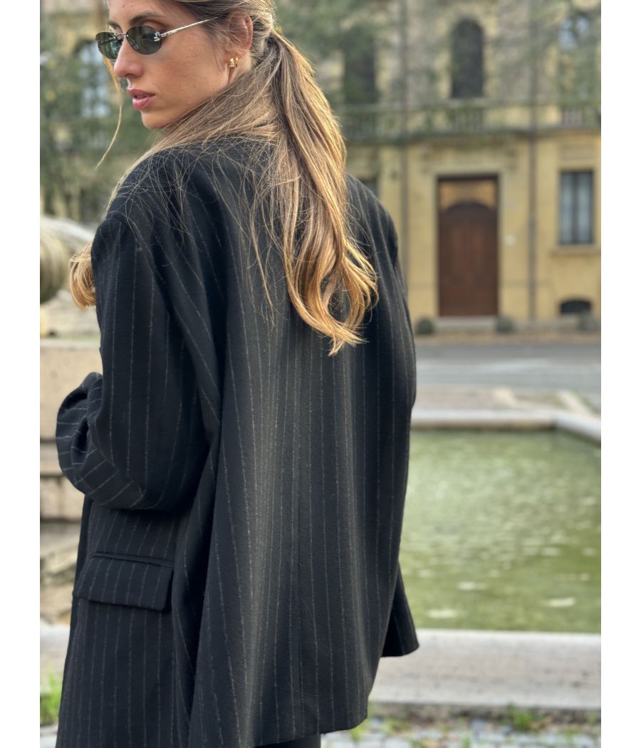Blazer oversize Gessato