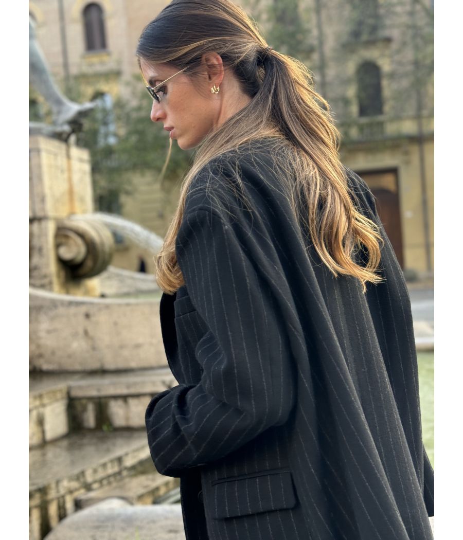 Blazer oversize Gessato