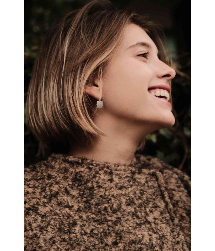 Cappotto Bouclé con cintura