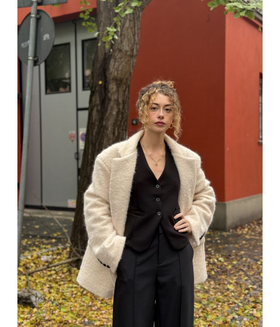 Giacca Bouclé Oversize