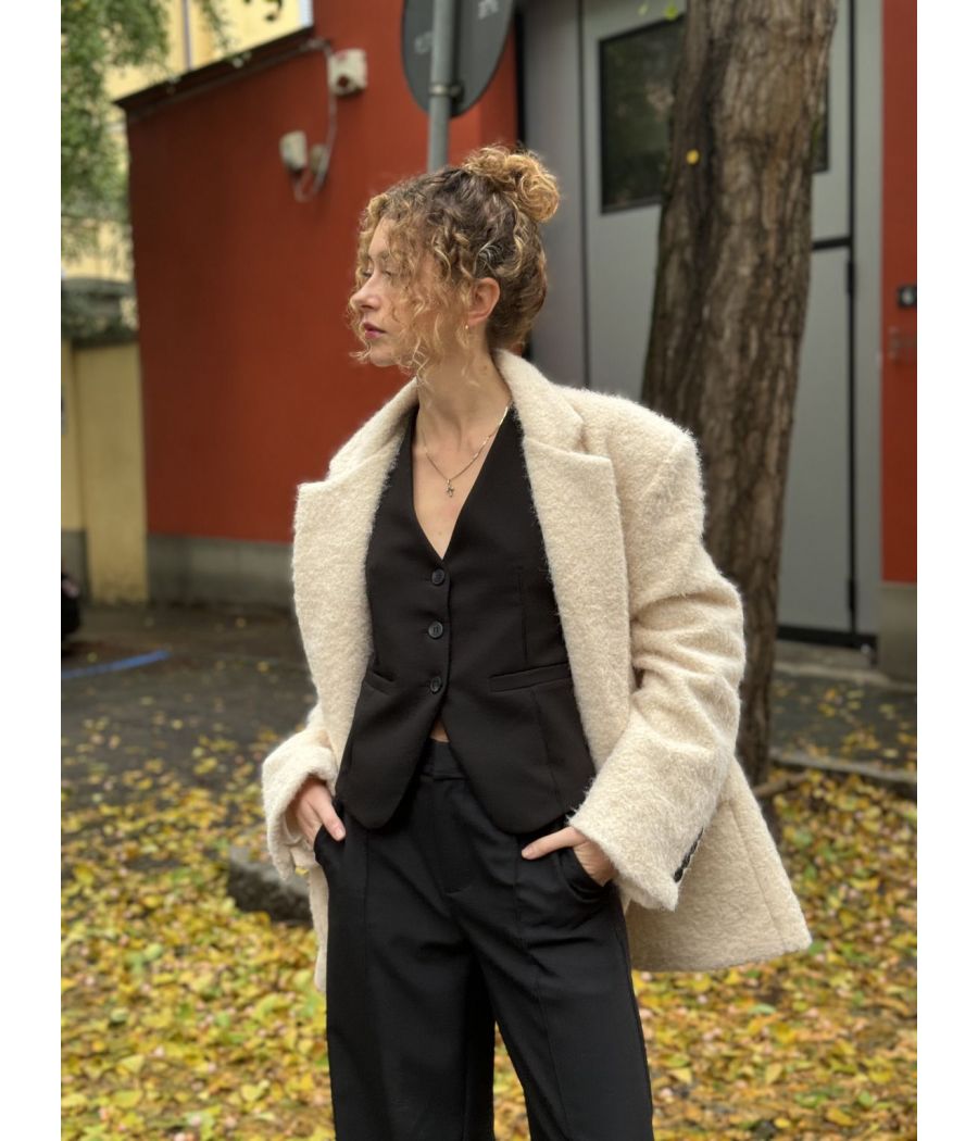 Giacca Bouclé Oversize