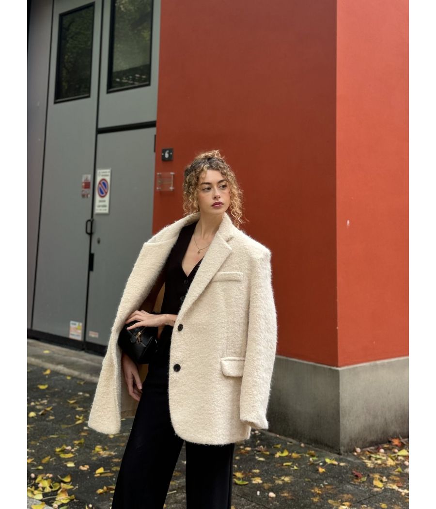 Giacca Bouclé Oversize