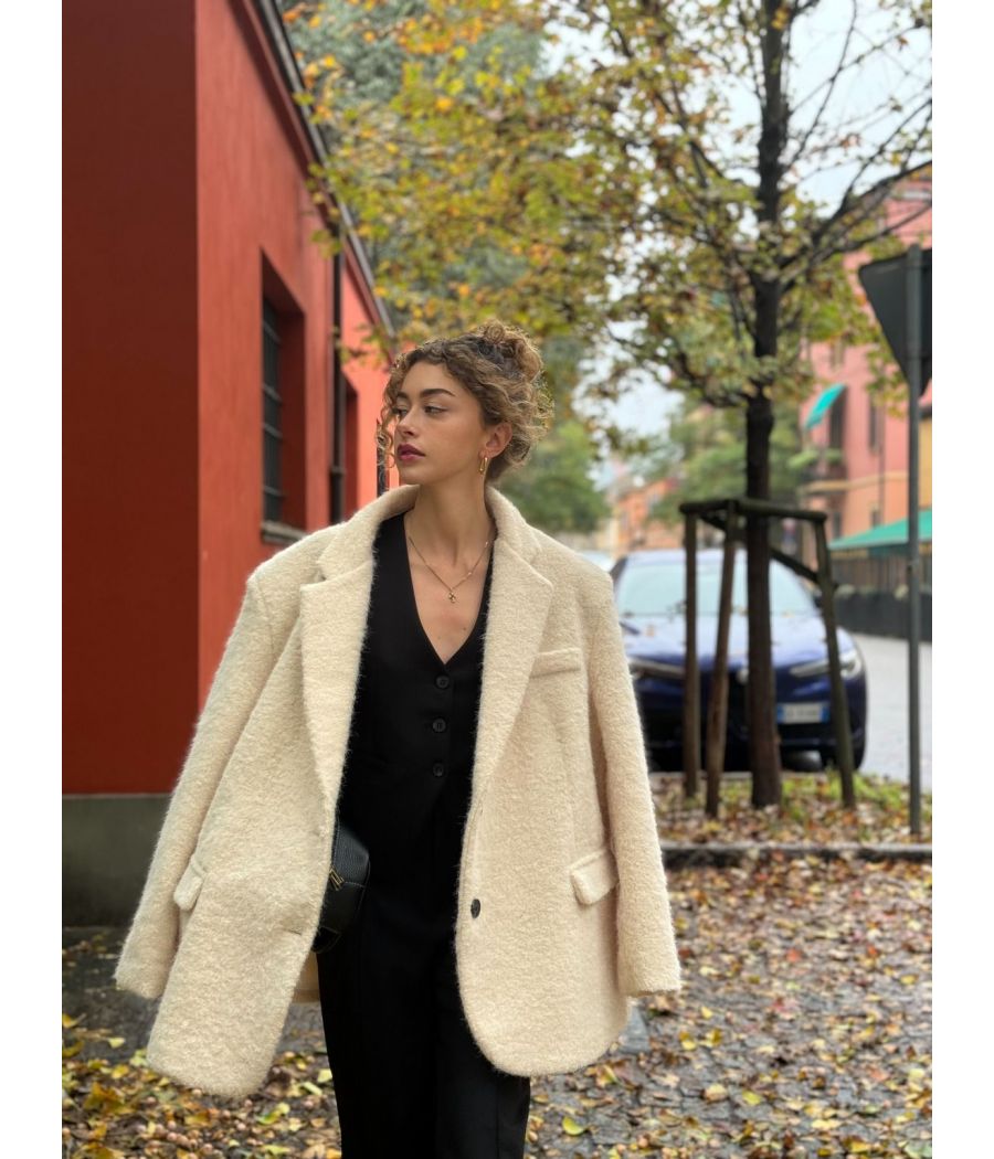 Giacca Bouclé Oversize