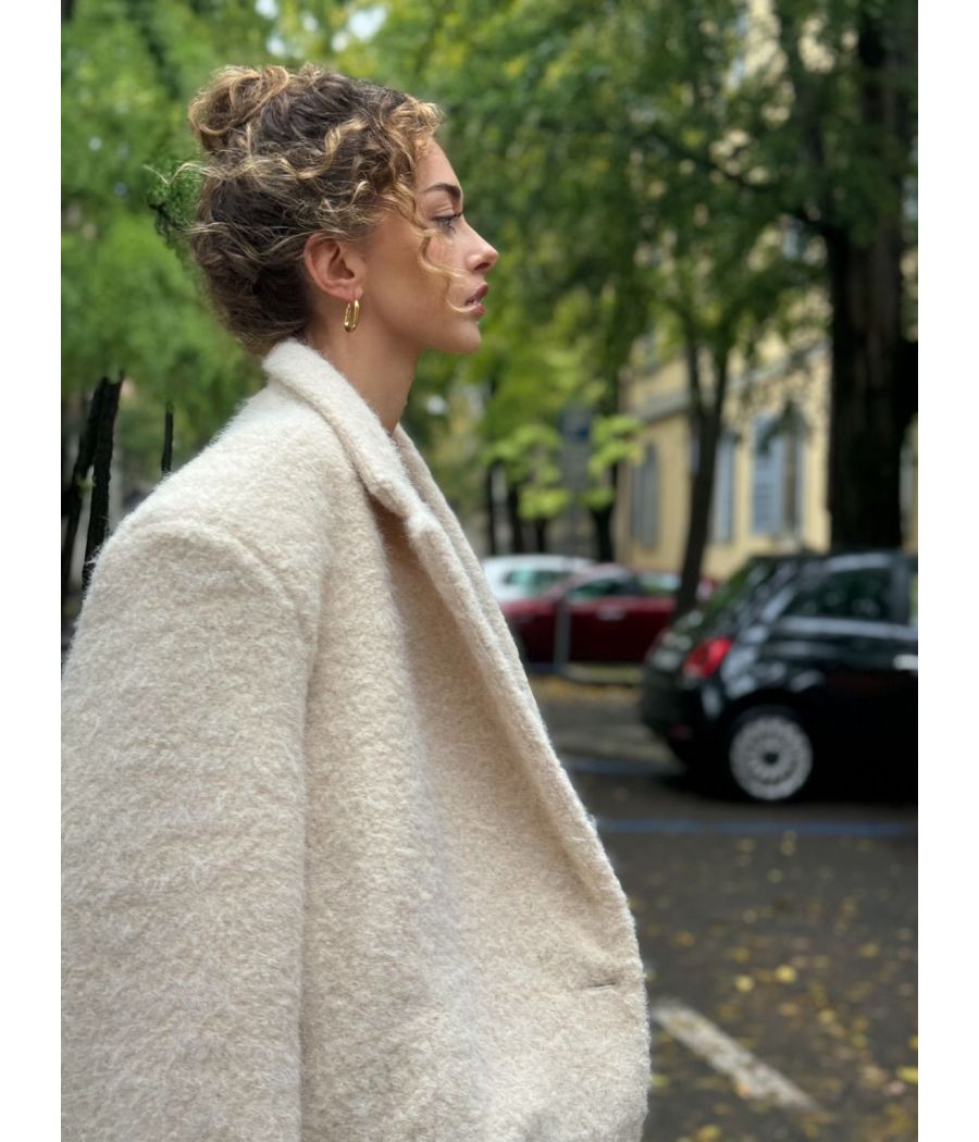 Giacca Bouclé Oversize
