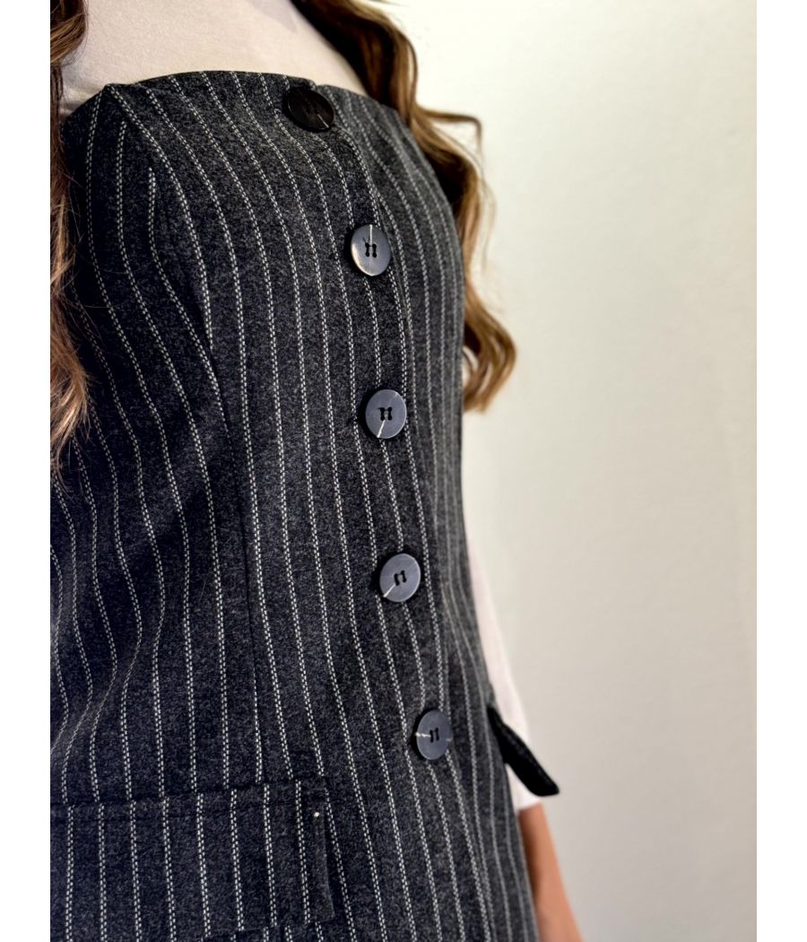 Tailleur Bustier Gessato